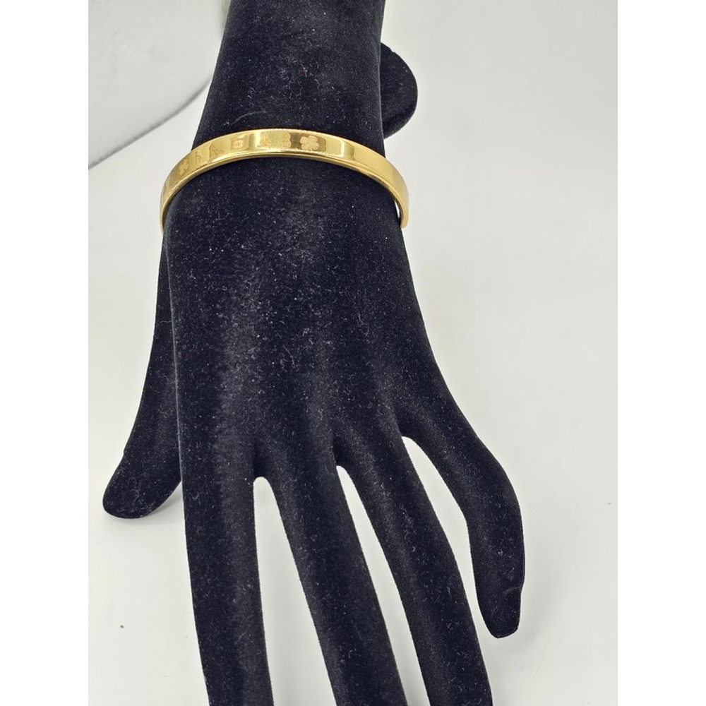 Women's Rustic Cuff Gold Tone Engraved Cuff Bracelet One Size
